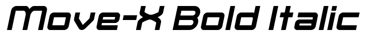 Move-X Bold Italic