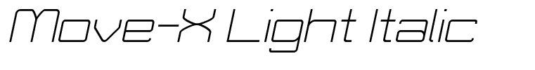 Move-X Light Italic