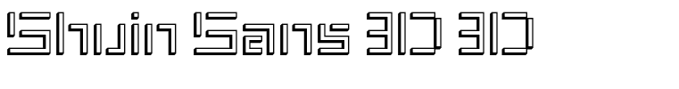 Shuin Sans 3D 3D