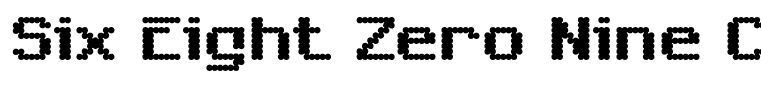 Six Eight Zero Nine Chargen Regular