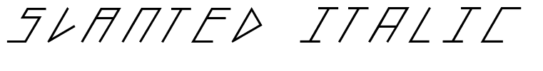 slanted ITALIC shift Bold