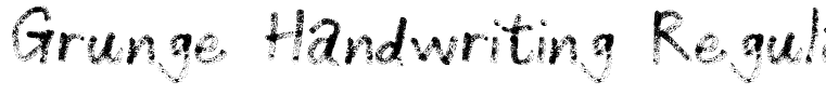 Grunge Handwriting Regular
