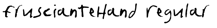 fruscianteHand Regular