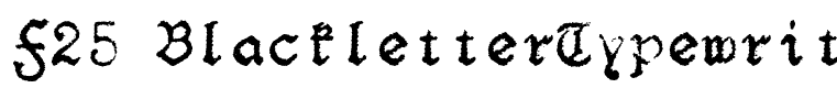 F25 BlackletterTypewriter Regular