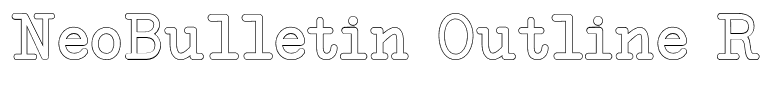NeoBulletin Outline Regular