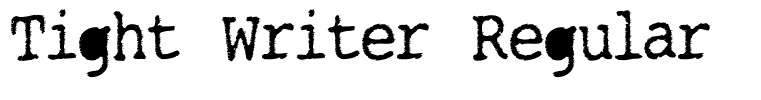 Tight Writer Regular
