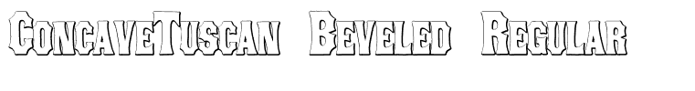 ConcaveTuscan Beveled Regular