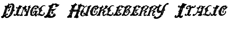DinglE HuckleberrY Italic