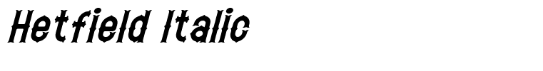 Hetfield Italic