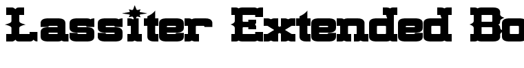 Lassiter Extended Bold