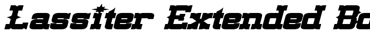 Lassiter Extended Bold Italic