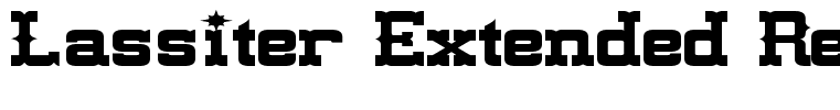Lassiter Extended Regular