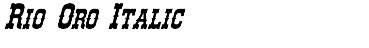 Rio Oro Italic