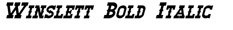 Winslett Bold Italic