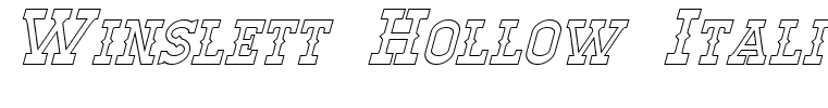 Winslett Hollow Italic