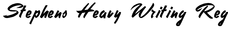 Stephens Heavy Writing Regular