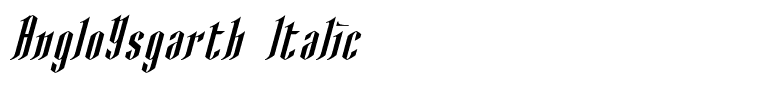AngloYsgarth Italic