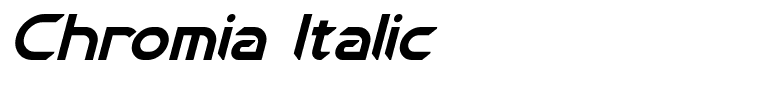 Chromia Italic