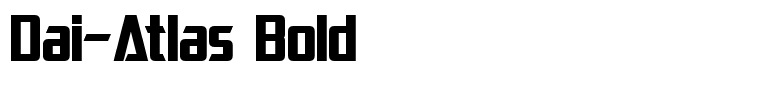 Dai-Atlas Bold
