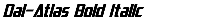 Dai-Atlas Bold Italic
