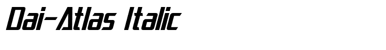 Dai-Atlas Italic