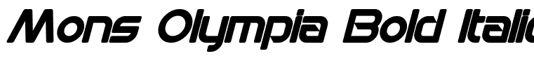 Mons Olympia Bold Italic