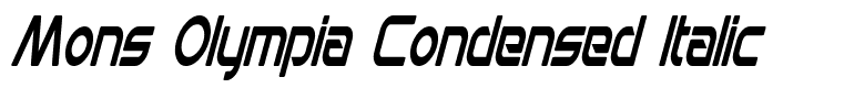 Mons Olympia Condensed Italic