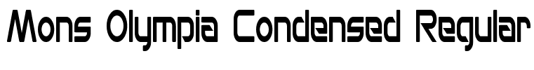 Mons Olympia Condensed Regular