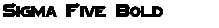 Sigma Five Bold
