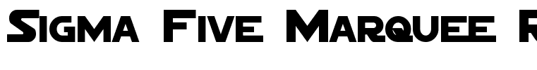 Sigma Five Marquee Regular