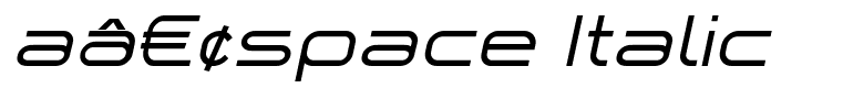 aâ€¢space Italic