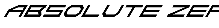 Absolute Zero Italic