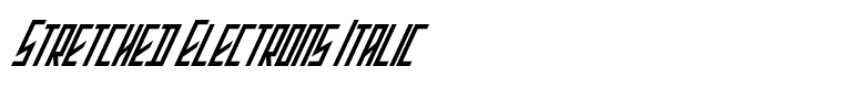Stretched Electrons Italic