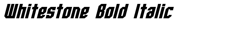 Whitestone Bold Italic