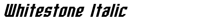 Whitestone Italic