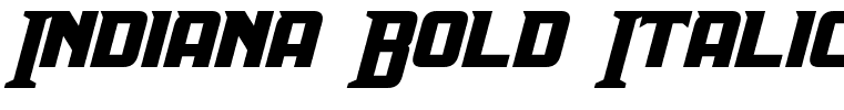 Indiana Bold Italic