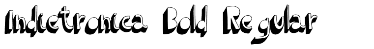 Indietronica Bold Regular