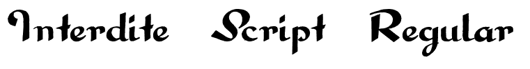 Interdite Script Regular