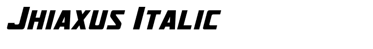 Jhiaxus Italic