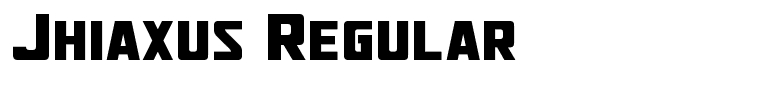 Jhiaxus Regular