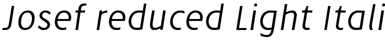 Josef reduced Light Italic