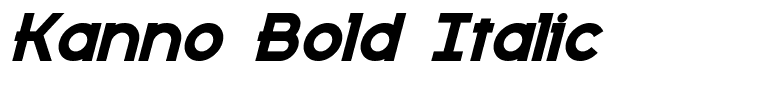 Kanno Bold Italic
