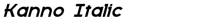 Kanno Italic