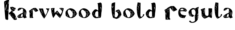 Karvwood bold Regular