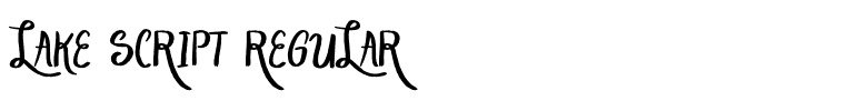 Lake Script Regular