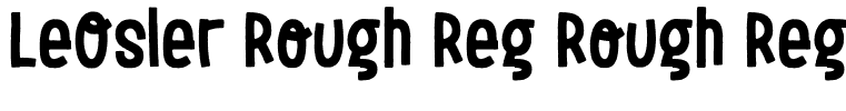 LeOsler Rough Reg Rough Regular