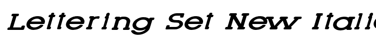 Lettering Set New Italic