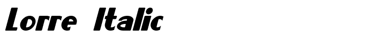 Lorre Italic