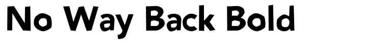 No Way Back Bold