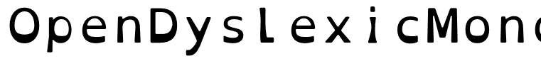 OpenDyslexicMono Regular